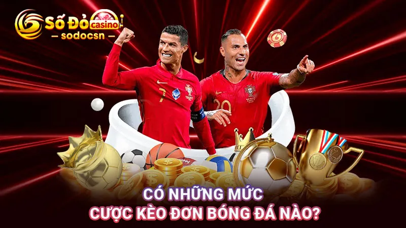 Có những mức cược kèo đơn bóng đá nào?